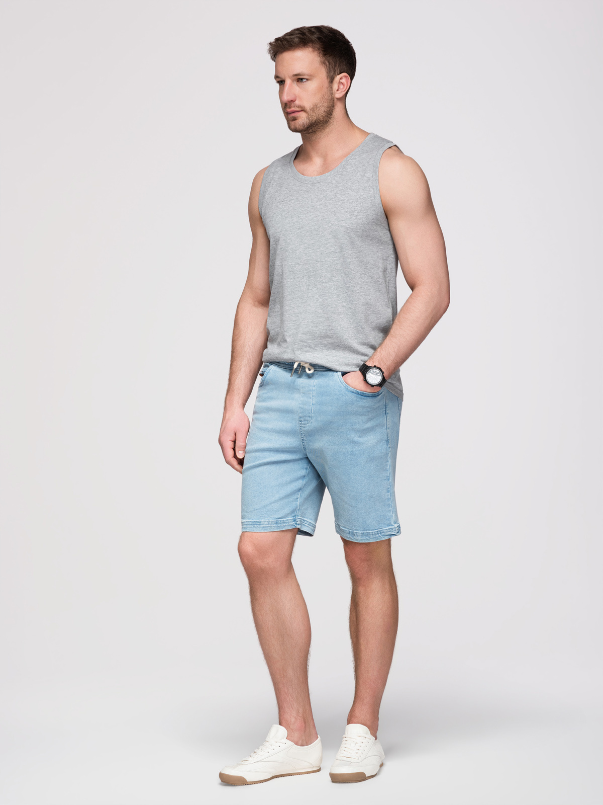 Meeste varrukateta puuvillane maika Ombre Clothing - Image 10