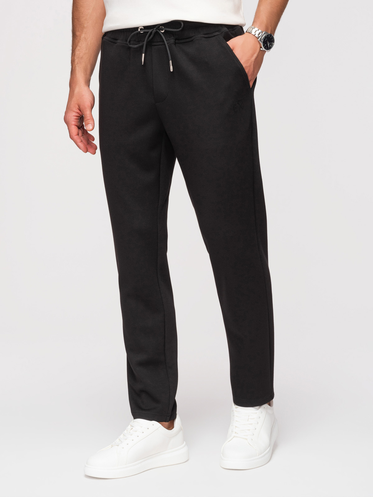 Ombre Clothing meeste sirge lõikega dressipüksid - Image 1