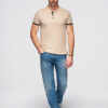 Meeste püstkrae ja nööpidega polosärk Ombre Clothing - Thumbnail Image 164