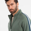 Ombre Clothing meeste lukuga pusa püstkrae ja triipudega - Thumbnail Image 11