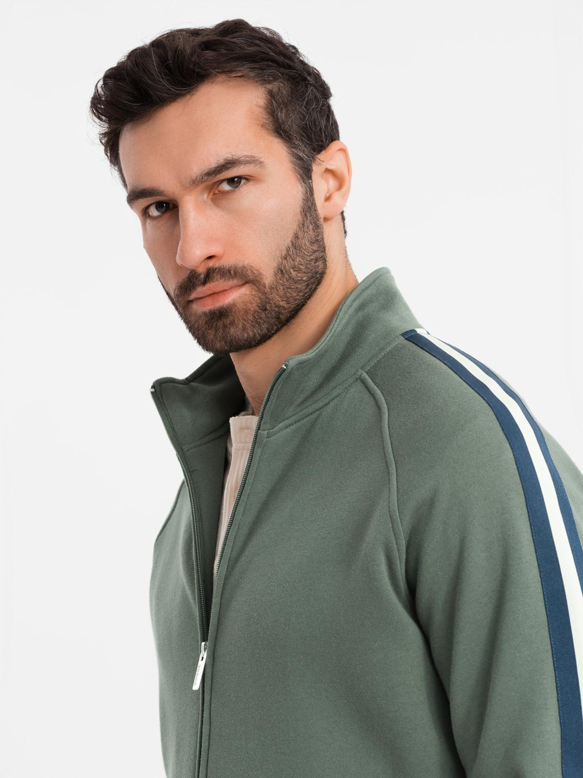 Ombre Clothing meeste lukuga pusa püstkrae ja triipudega - Image 11
