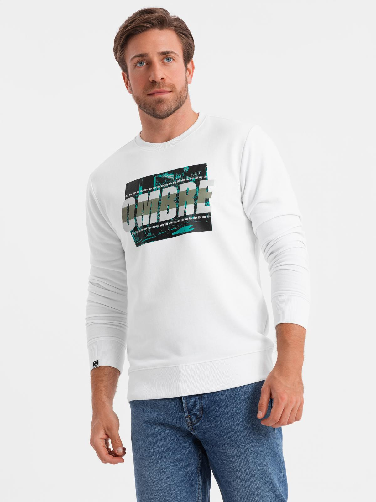 Ombre Clothing meeste dressipluus graafilise trükiga - Image 1