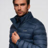 Ombre Clothing meeste tepitud jope püstkraega - Thumbnail Image 3