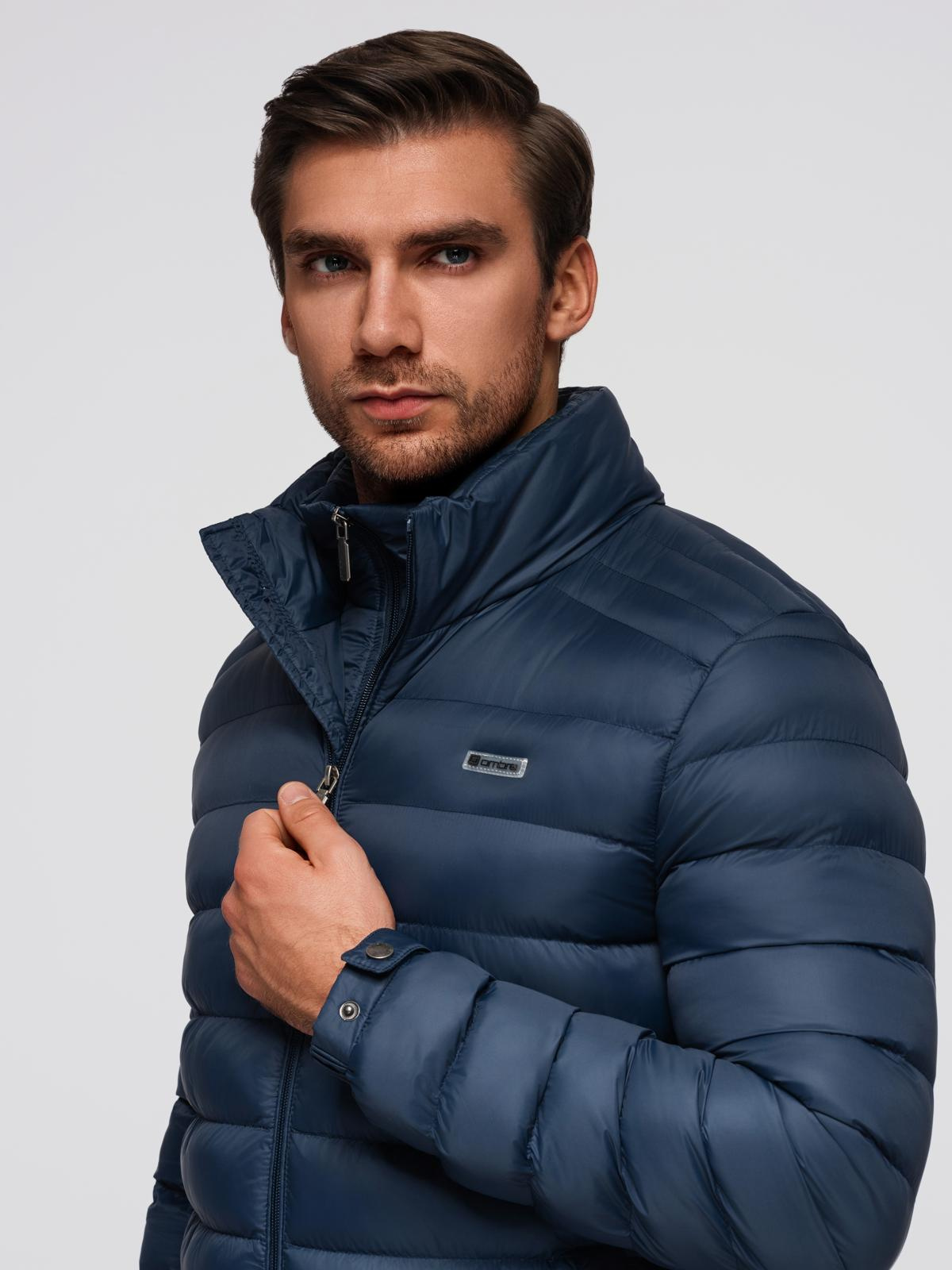 Ombre Clothing meeste tepitud jope püstkraega - Image 3