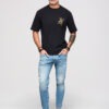 Meeste T-särk Ombre Clothing ämbliku aplikatsiooniga - Thumbnail Image 3
