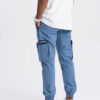 Meeste cargo-stiilis dressipüksid Ombre Clothing - Thumbnail Image 53