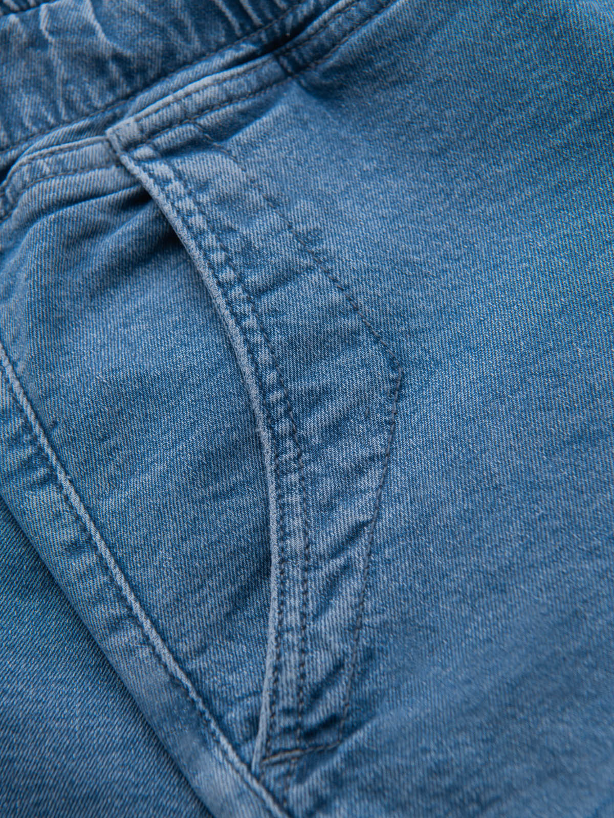 Ombre Clothing meeste teksalühikesed püksid nöörvööga - Image 8