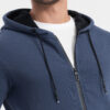Meeste lukuga kapuutsiga dressipluus Ombre - Thumbnail Image 21