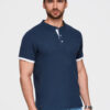 Meeste püstkrae ja nööpidega polosärk Ombre Clothing - Thumbnail Image 88