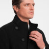 Ombre Clothing meeste poolpikk mantel - Thumbnail Image 3