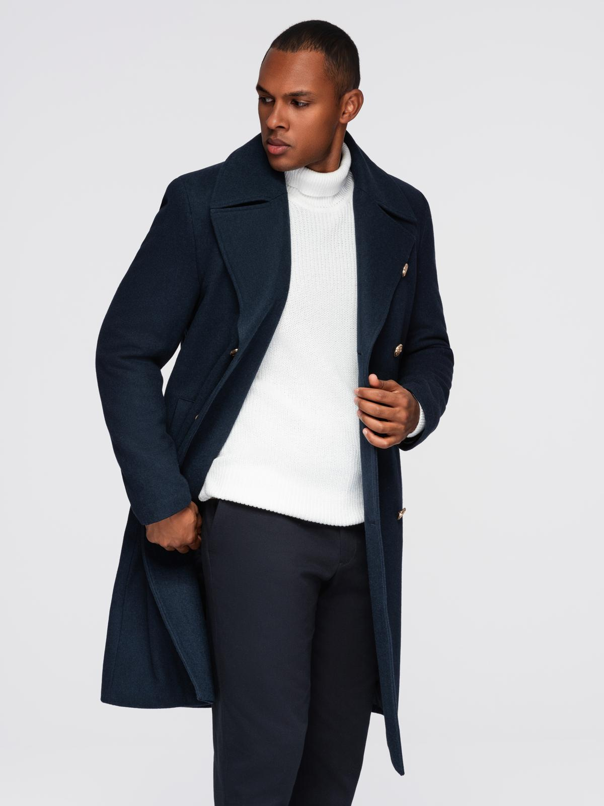 Meeste kaherealine mantel Ombre Clothing - Image 3