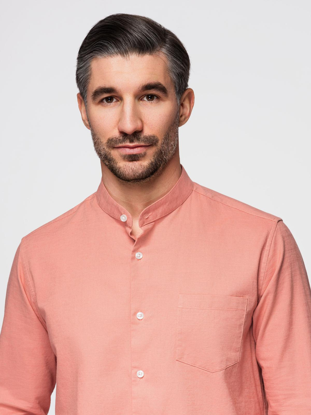 Meeste püstkraega pikkade varrukatega triiksärk Ombre Clothing - Image 2
