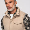 Meeste tepitud vest püstkrae ja tõmblukuga taskutega Ombre Clothing - Thumbnail Image 29