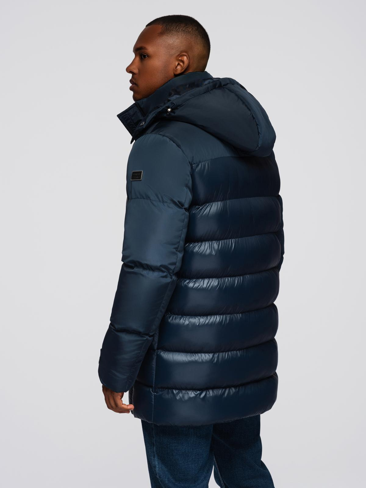 Ombre Clothing meeste tepitud talvejope kapuutsiga - Image 19