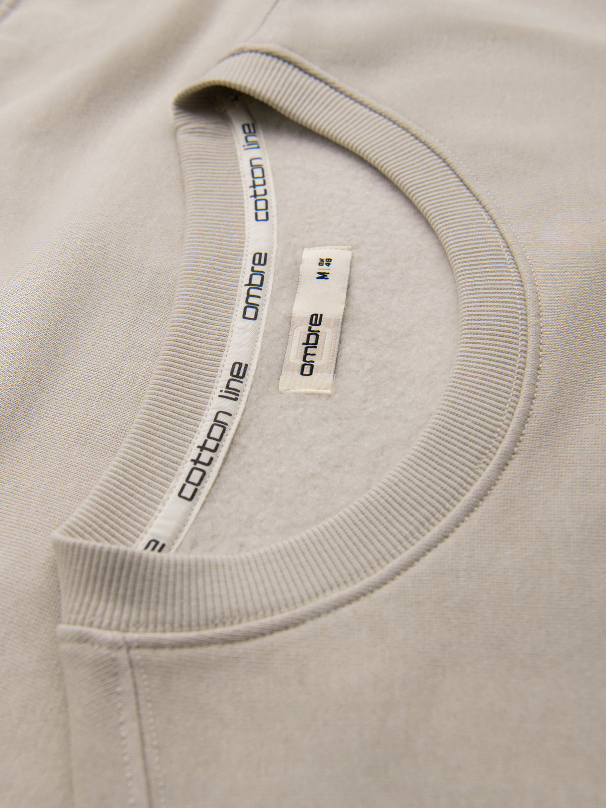Meeste puuvillane dressipluus ümara kaelusega Ombre Clothing - Image 6