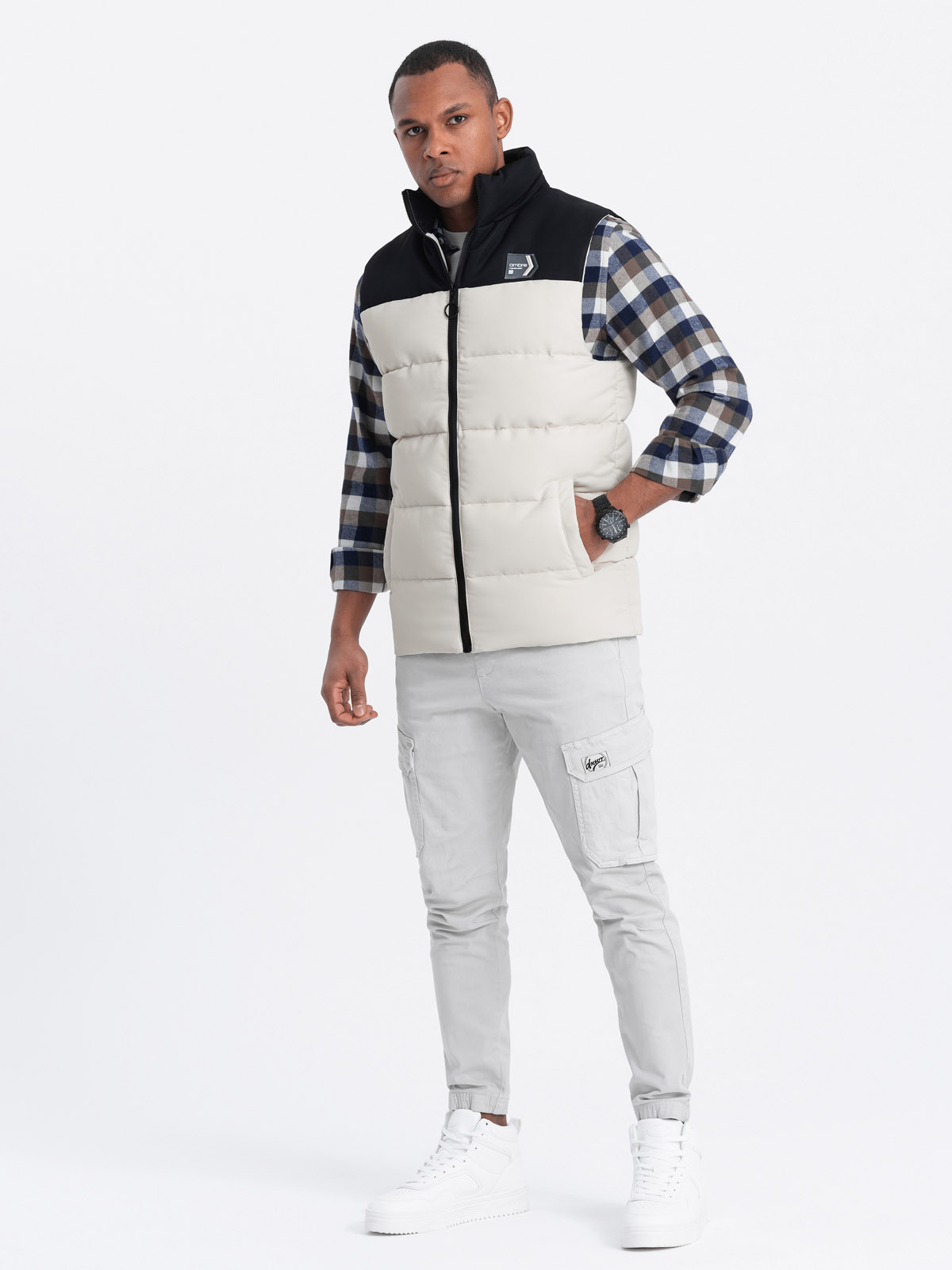 Meeste tepitud vest Ombre Clothing - Image 5