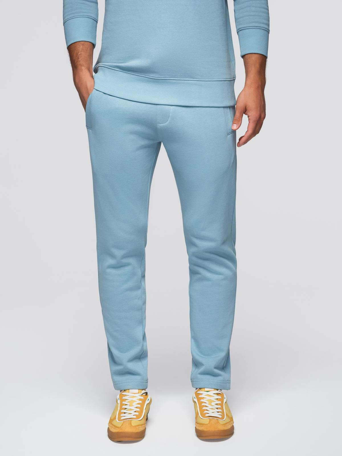 Ombre Clothing meeste puuvillased sirge lõikega dressipüksid - Image 33