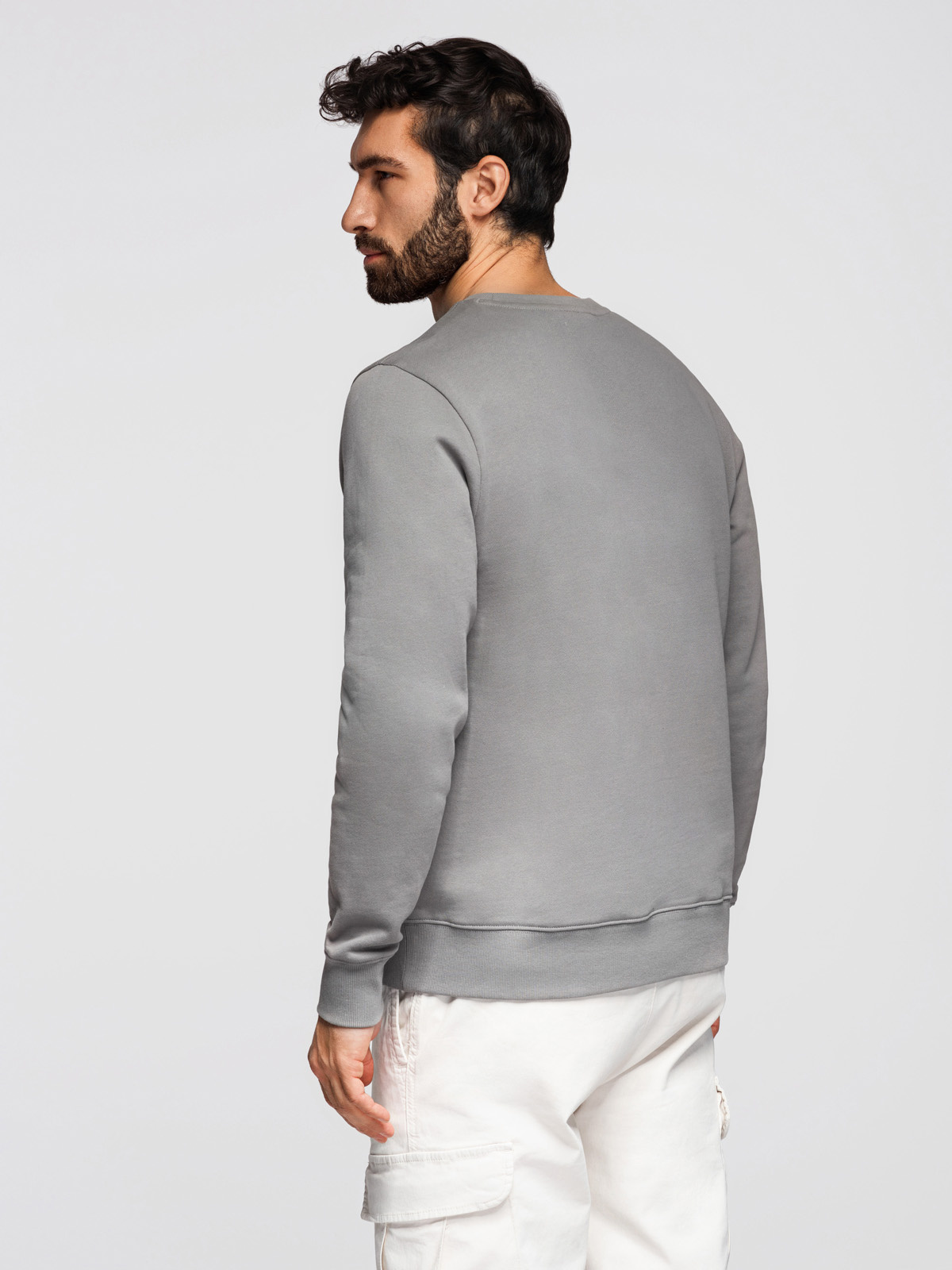 Meeste puuvillane dressipluus ümara kaelusega Ombre Clothing - Image 47
