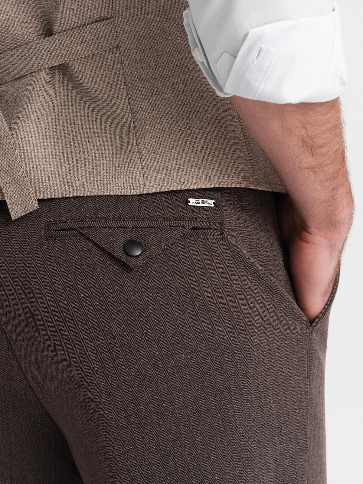 Meeste chino-püksid elastse vöökohaga Ombre Clothing - Image 13