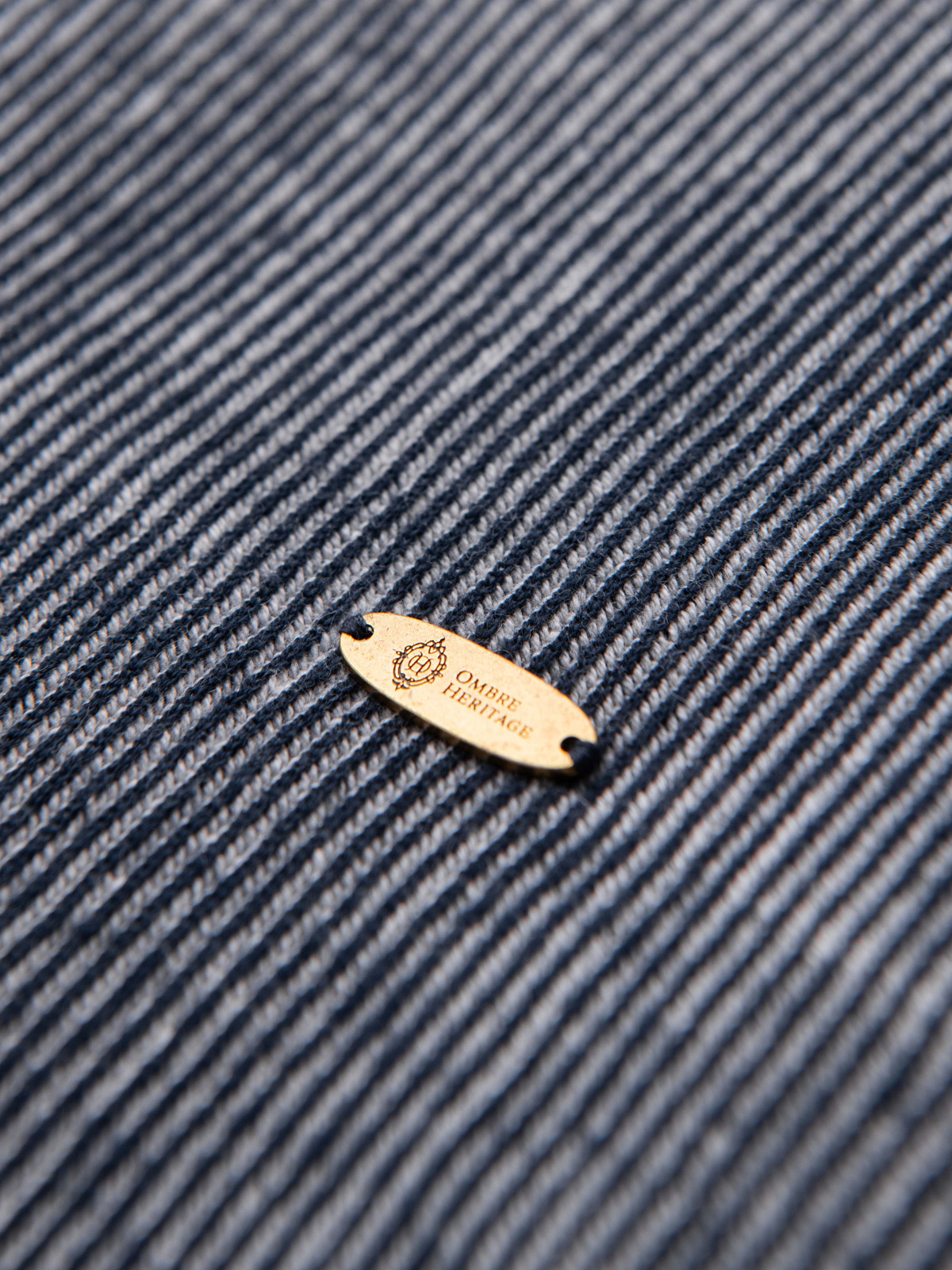 Meeste struktuurne kootud puuvillane T-särk Ombre Clothing - Image 15