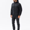 Meeste tepitud kevad-sügisjope kapuutsiga Ombre Clothing - Thumbnail Image 6