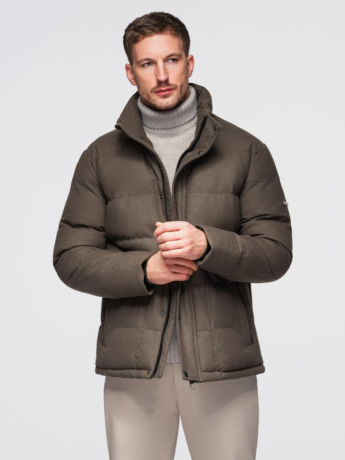 Meeste tepitud kapuutsiga jope Ombre Clothing - Image 24