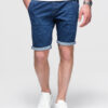 Ombre Clothing meeste teksalühikesed püksid nöörvööga - Thumbnail Image 10