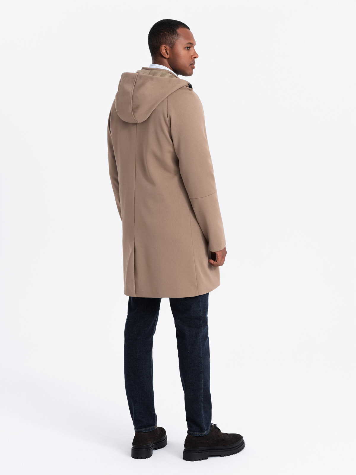Ombre Clothing meeste kapuutsiga mantel - Image 11