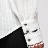 Larica pitsdetailidega puuvillane naiste särk - Thumbnail Image 6