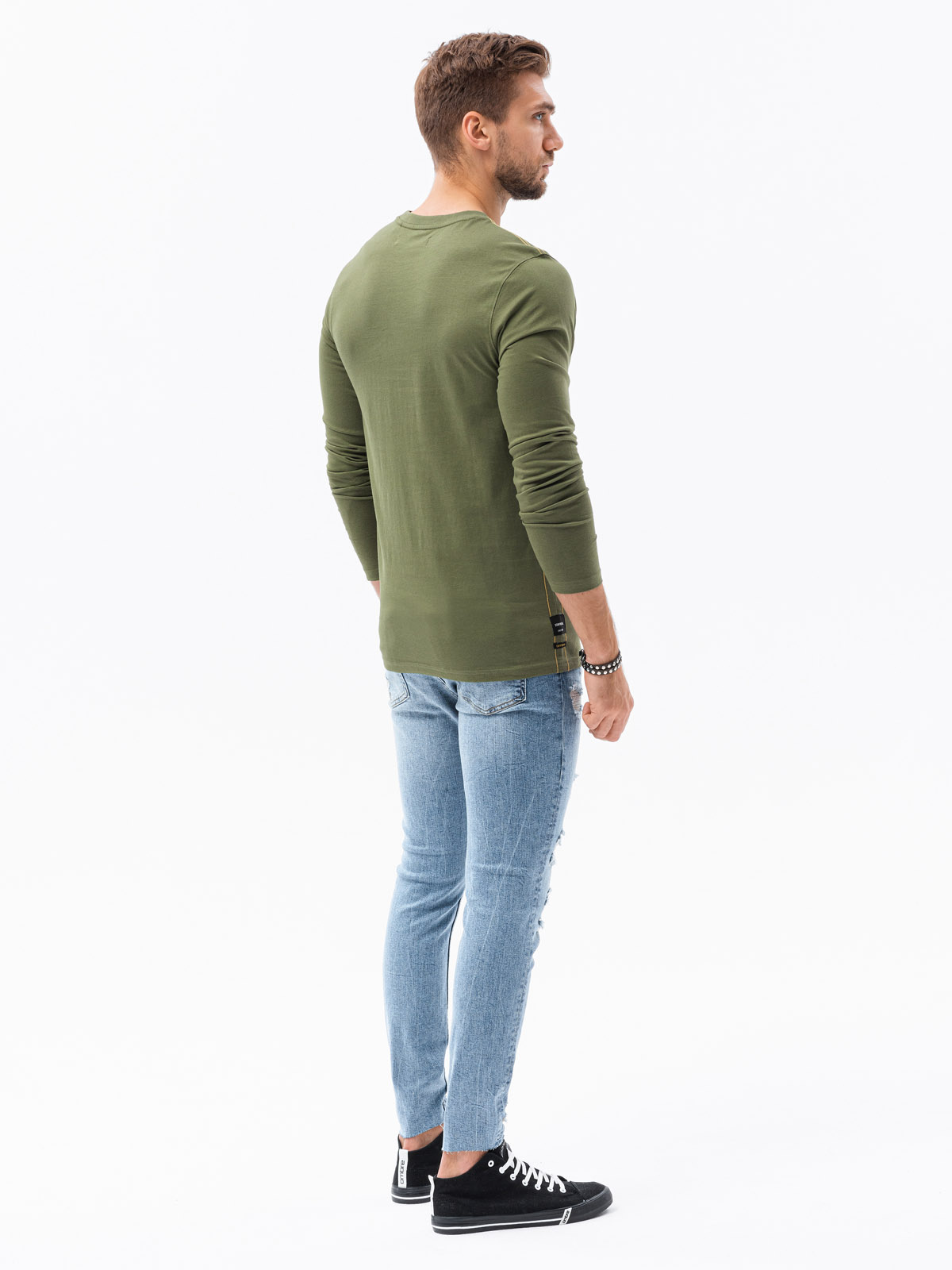Ombre Clothing meeste pikkade varrukatega särk rinnataskuga - Image 8
