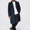 Meeste kaherealine mantel Ombre Clothing - Thumbnail Image 5