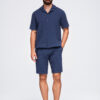 Meeste lühikesed püksid tekstuursest puuvillast Ombre Clothing - Thumbnail Image 2