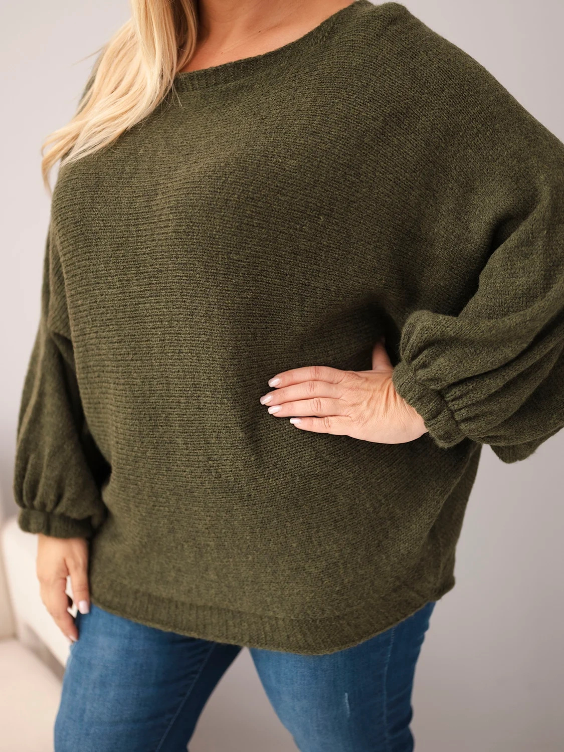 Naiste avara lõikega kampsun villaseguga Kesi Plus Size - Image 53