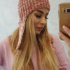 Kootud naiste talvemüts kõrvaklappidega - Thumbnail Image 4
