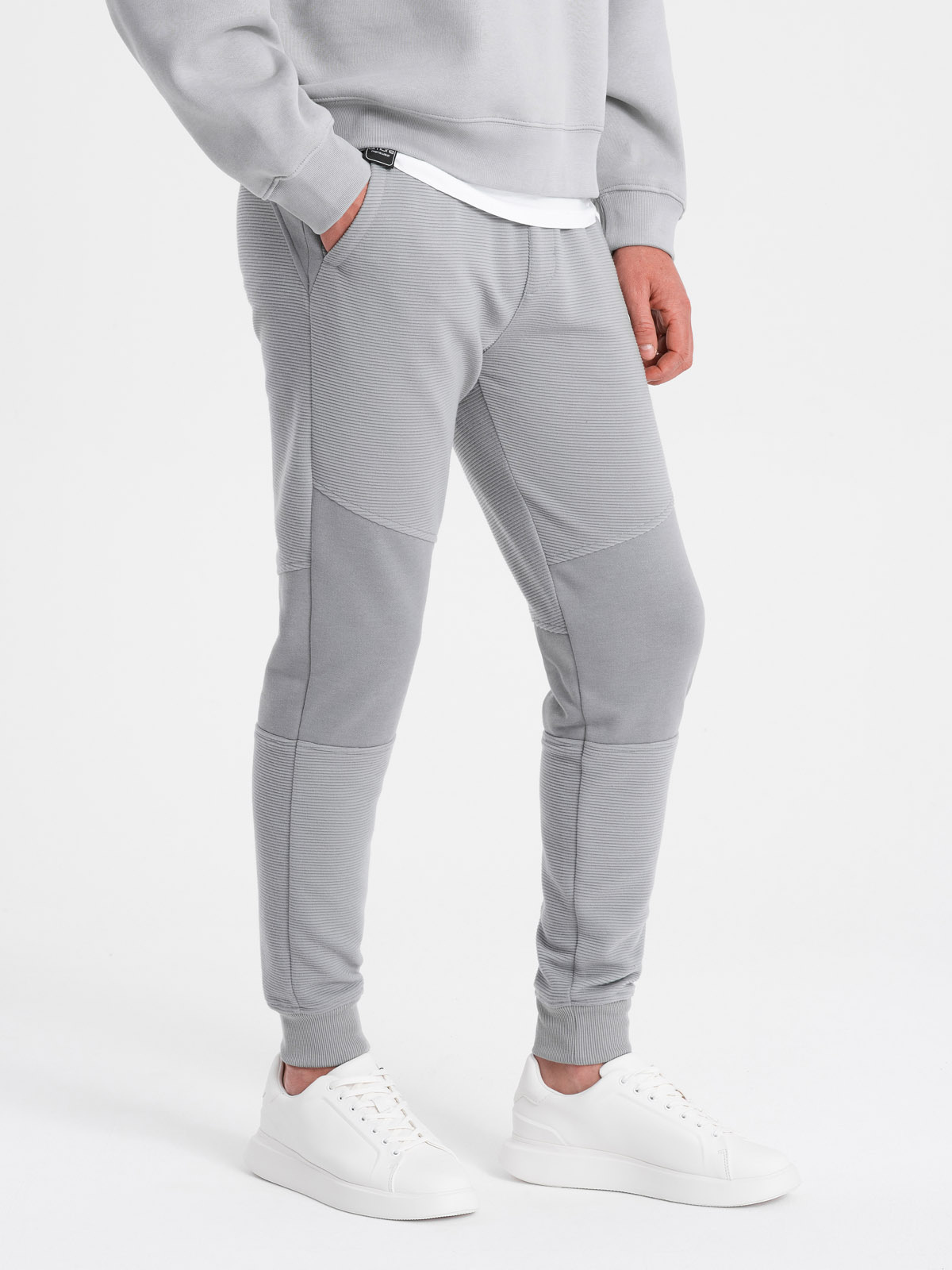 Ombre Clothing meeste dressipüksid ottomani kangast vahetükkidega - Image 27