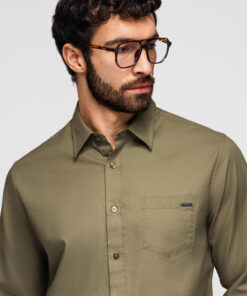 Ombre Clothing meeste triiksärk rinnataskuga