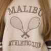 Naiste soe dressipluus kirjaga Malibu - Thumbnail Image 4