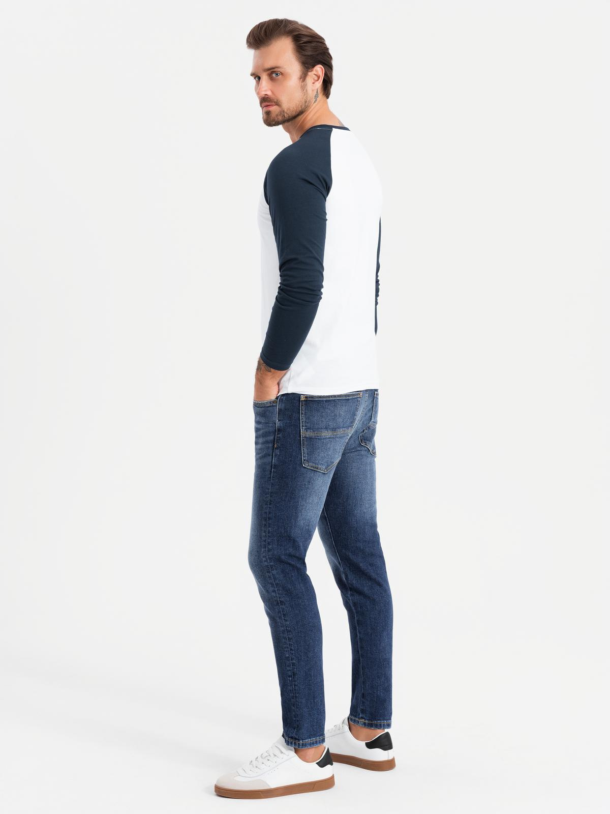 Meeste pikkade raglaanvarrukatega T-särk Ombre Clothing - Image 5