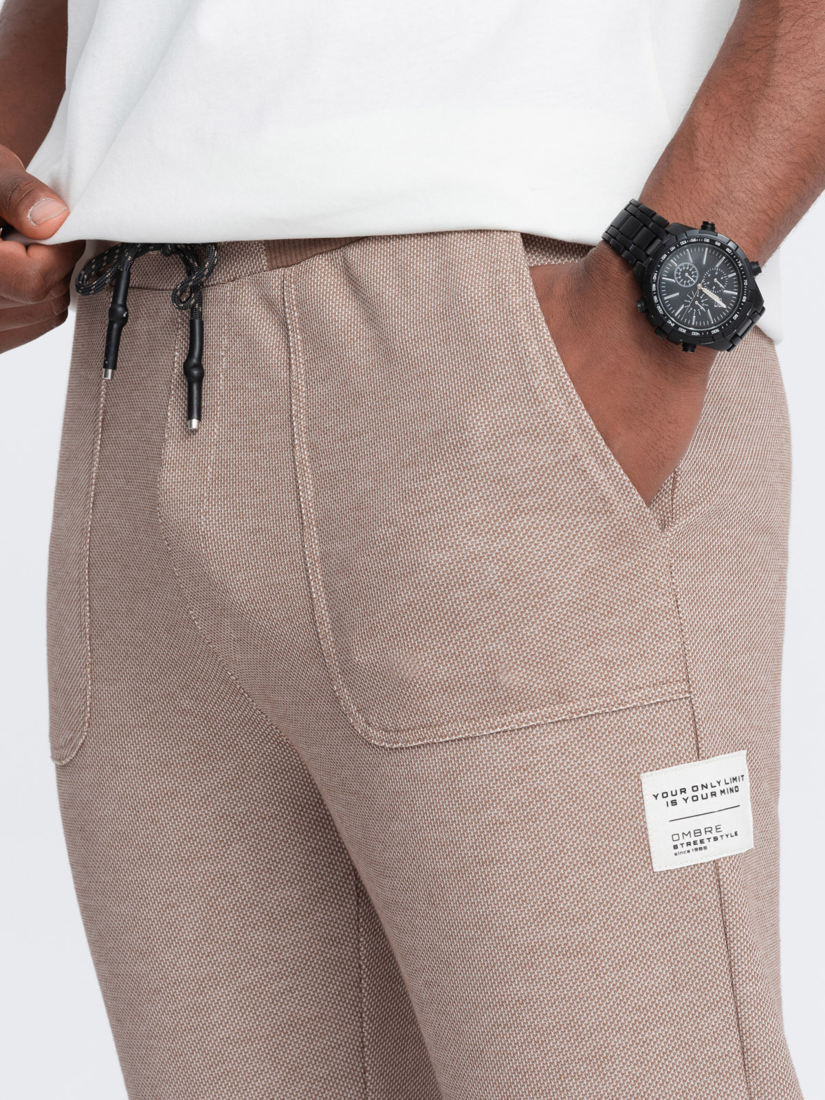Meeste struktuurse koega dressipüksid Ombre Clothing - Image 12