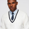 Meeste V-kaelusega kootud kampsun Ombre Clothing - Thumbnail Image 2
