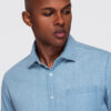 Ombre Clothing meeste pikkade käistega puuvillane triiksärk - Thumbnail Image 3