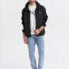 Ombre Clothing meeste lukuga pusa püstkrae ja triipudega - Thumbnail Image 30