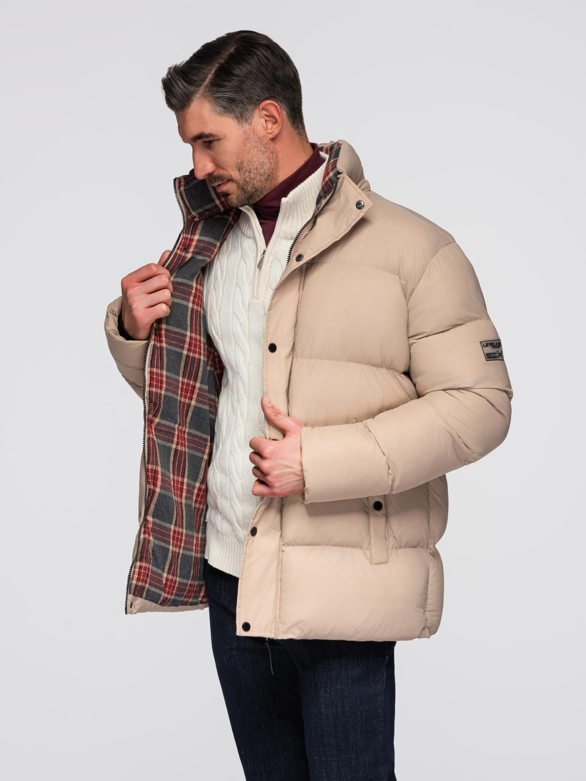 Meeste tepitud kapuutsiga jope Ombre Clothing - Image 12