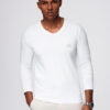 Meeste pikkade käistega V-kaelusega särk Ombre Clothing - Thumbnail Image 8