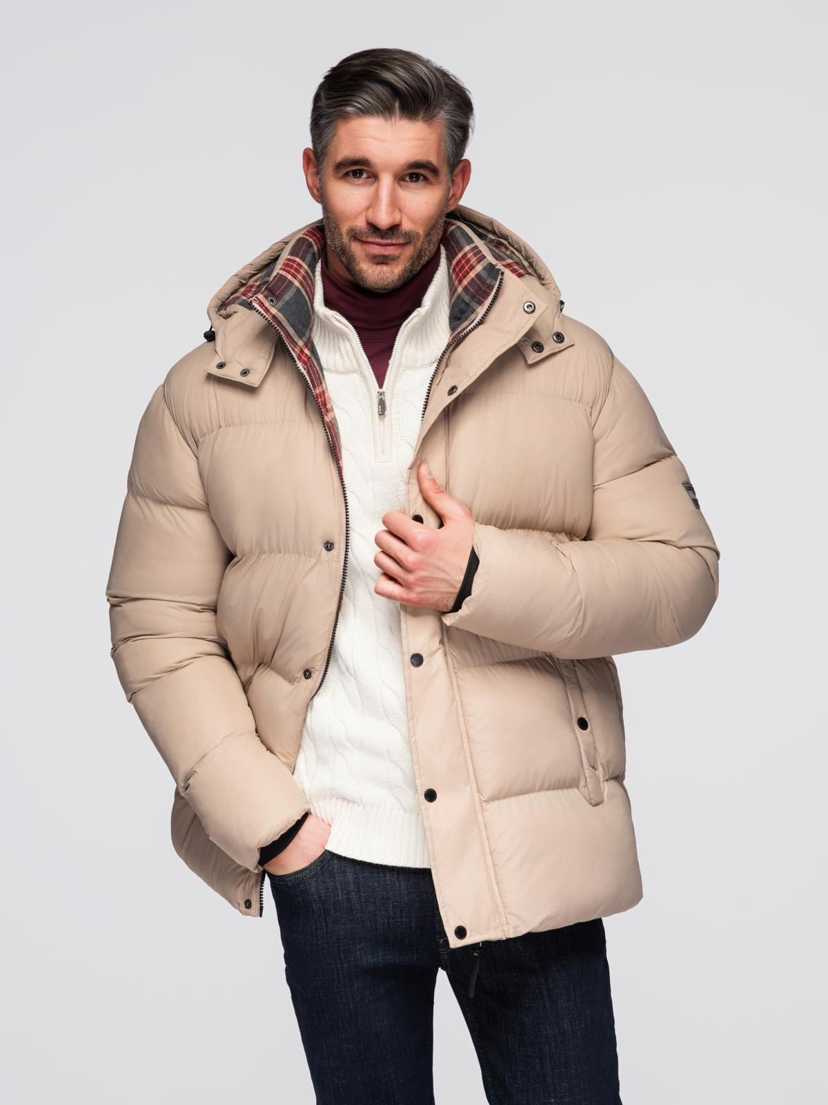 Meeste tepitud kapuutsiga jope Ombre Clothing - Image 14