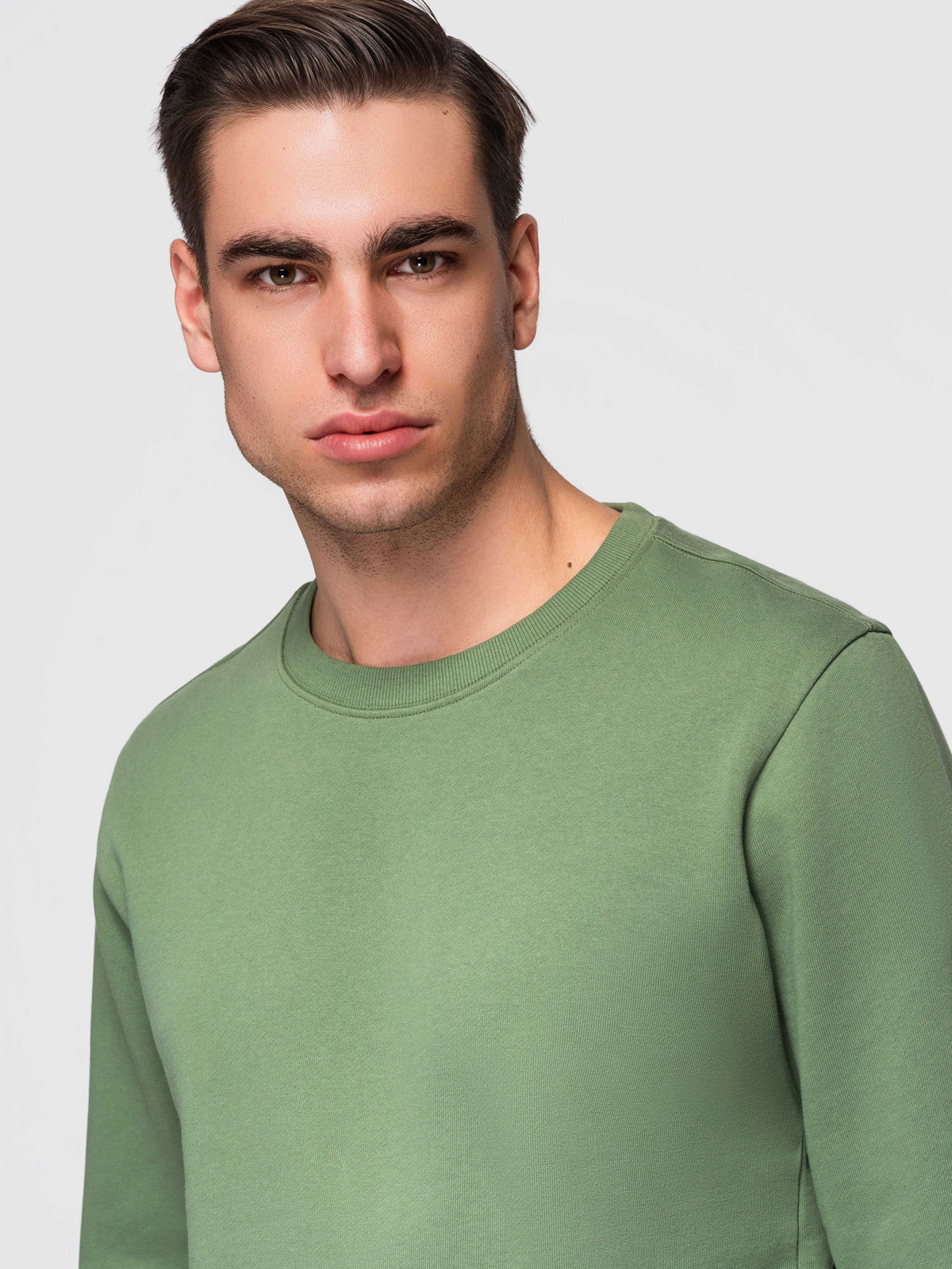 Meeste puuvillane dressipluus ümara kaelusega Ombre Clothing - Image 16