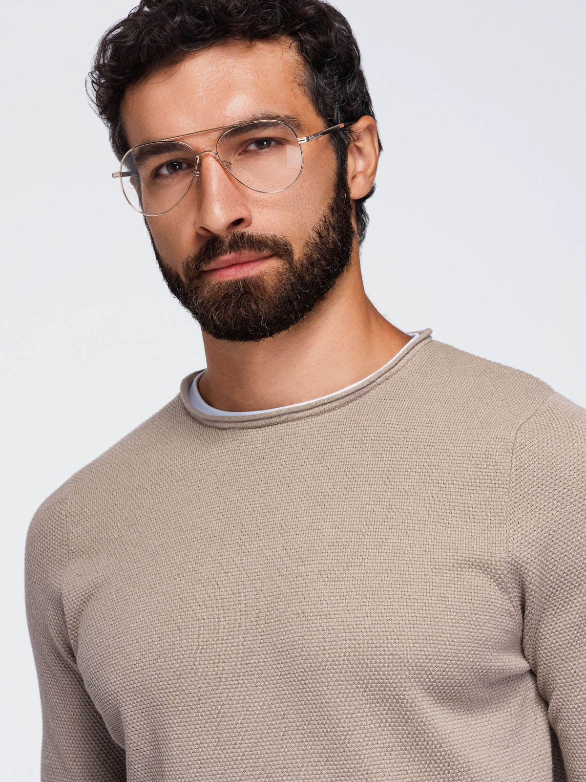 Meeste puuvillane ümara kaelusega kampsun Ombre Clothing - Image 30