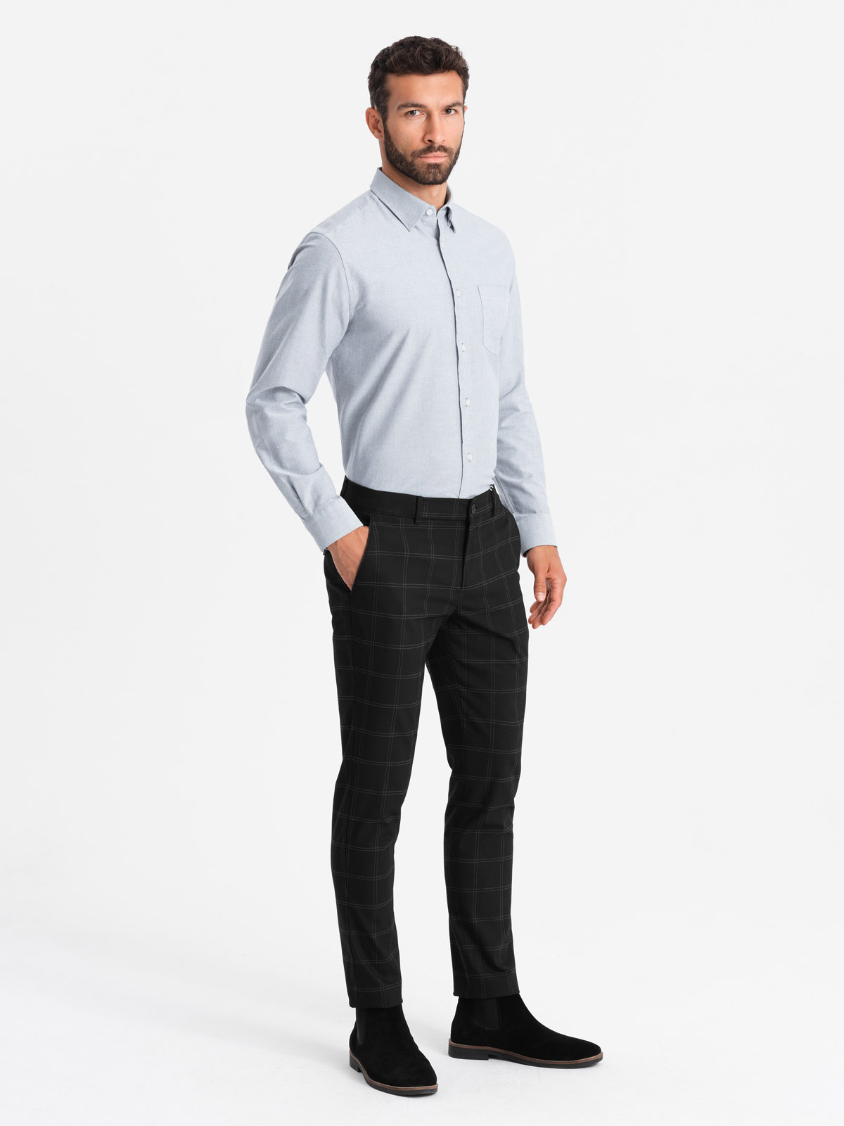Ombre Clothing meeste pikkade käistega puuvillane triiksärk - Image 14