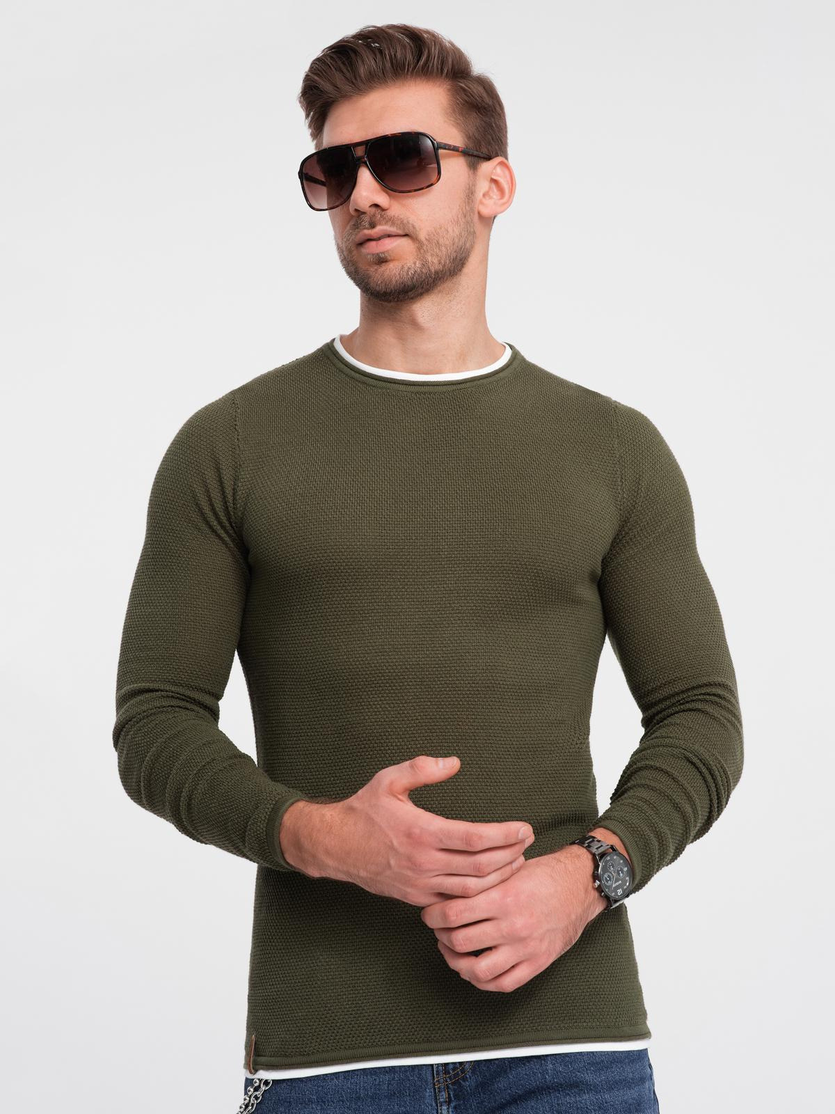 Meeste puuvillane ümara kaelusega kampsun Ombre Clothing - Image 16