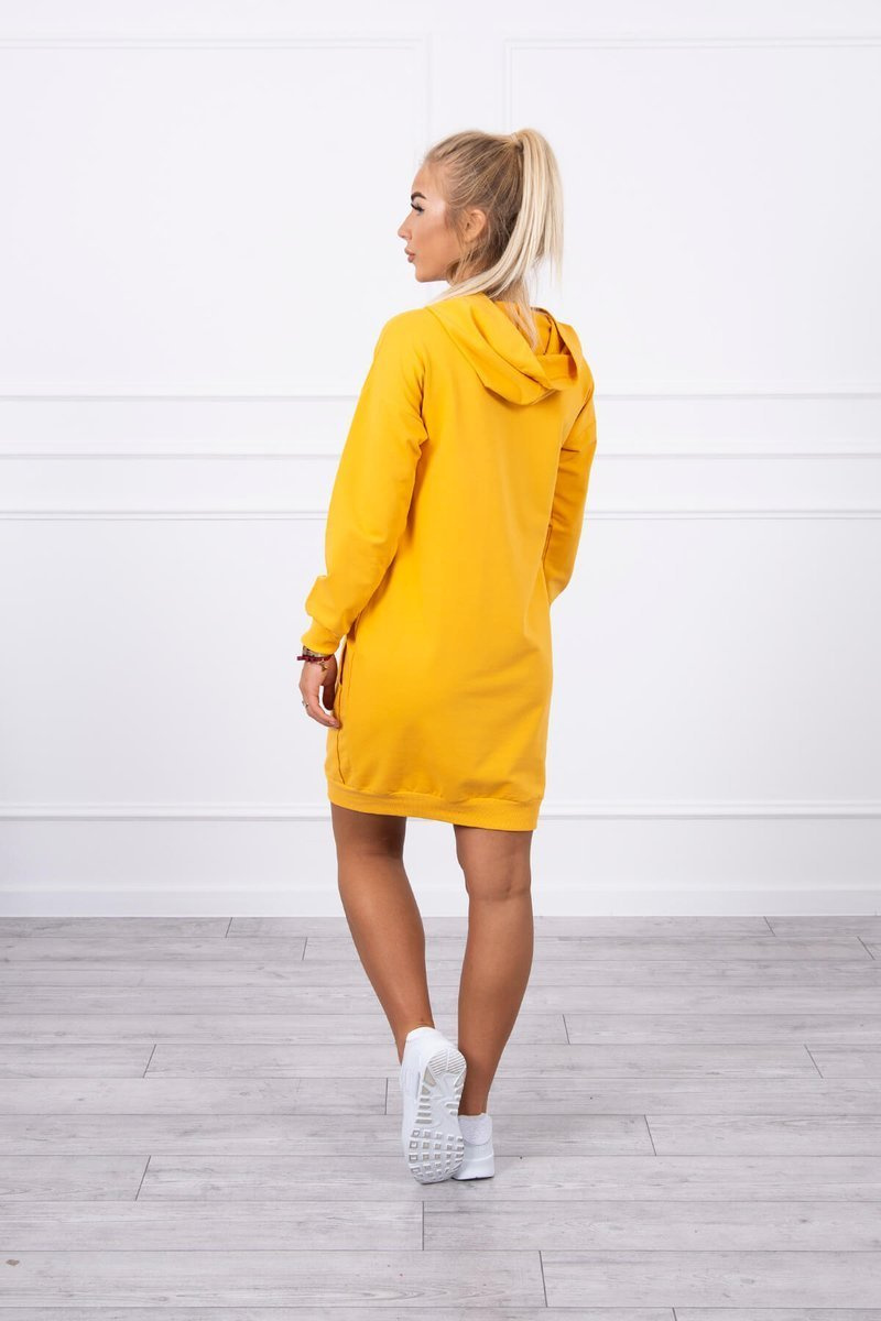 Kapuutsi ja kängurutaskuga naiste dresskleit Kesi - Image 2